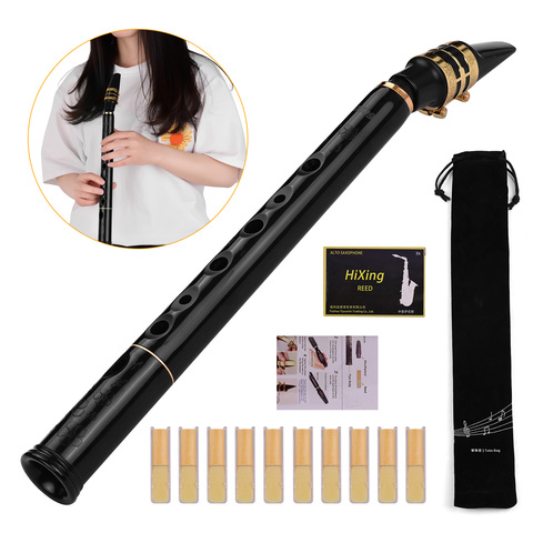 C Key Mini Pocket Saxophone Sax ABS Material with Mouthpieces 10pcs Reeds Carrying Bag Woodwind Instrument ► Photo 1/6