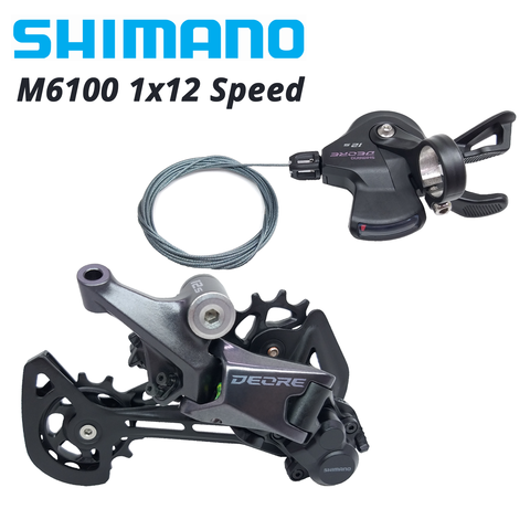 SHIMANO DEORE M6100 12s Groupset SL M6100 SHIFT LEVER + RD M6100 GS REAR DERAILLEUR 12 Speed 12S SHIFTER SGS basic M7100 M7120 ► Photo 1/6