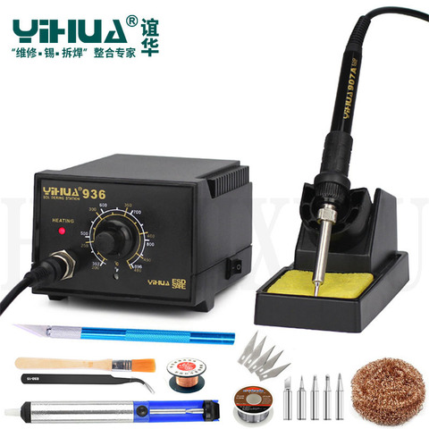 YIHUA 936 110V/220V Anti static electric welding machine Lead Free Temperature Controlled Soldering Station Rework Soldering Iro ► Photo 1/6