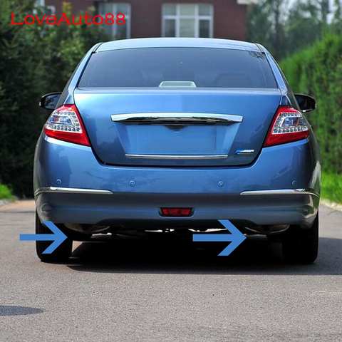 High Quality Stainless Steel Exhaust Muffler Decoration Car Styling Automobile Accessories 2Pcs For Nissan Teana J32 ► Photo 1/6