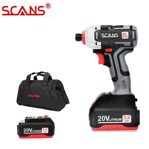 20V Brushless Impact Screwdriver Cordless Professional Tool with Toolbag 5.0Ah Li-ion Battery SC2180 by SCANS Free Return ► Photo 1/5