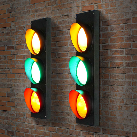 15W LED wall light industrial lighting retro creative vintage light bar restaurant traffic light indoor wall lamp ► Photo 1/6