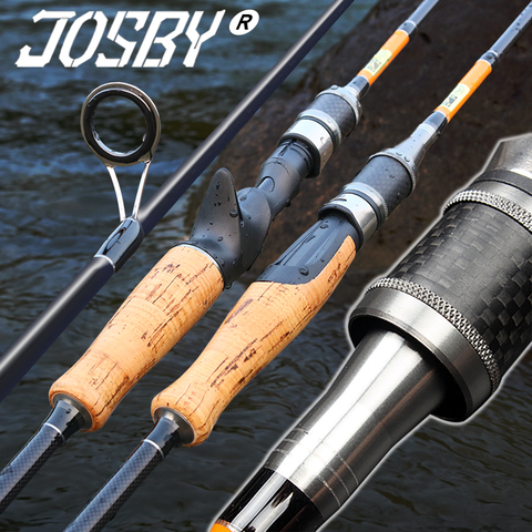 JOSBY Carbon Fiber Spinning Fishing Rod Telescopic feeder Casting Lure pole Carp Portable travel ultralight 1.8M 2022 NEW ► Photo 1/5