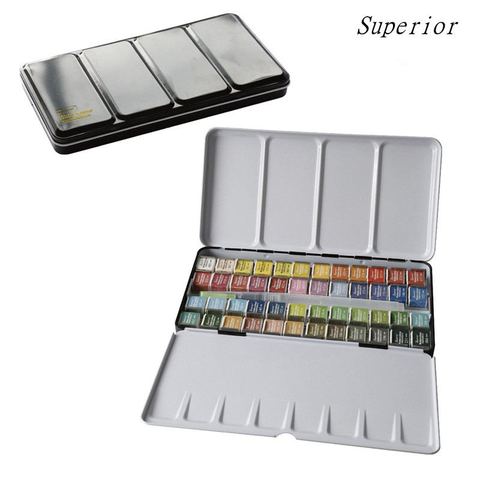 Superior Professional Solid Watercolor Paints Set With Water Brush Pen Water Color Paint Acuarelas Art Supplies For Artist ► Photo 1/6