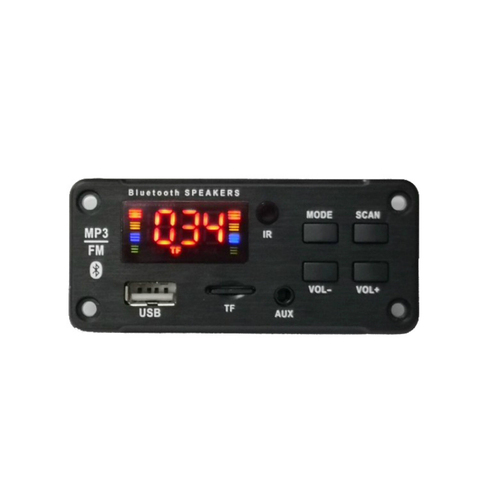 DC 12V Wireless Bluetooth MP3 WMA Decoder Board Audio Module Support USB TF AUX FM Audio Radio Car MP3 Speaker ► Photo 1/4