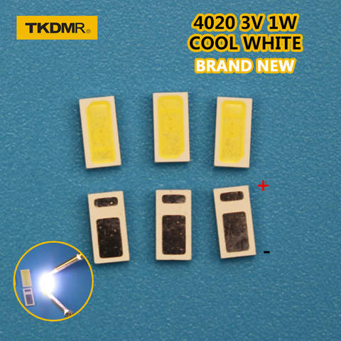 TKDMR 30pcs AOT LED Backlight 0.5W 3V 4020 48LM Cool white LCD Backlight for TV TV Application 4020C-W3C4 free shipping ► Photo 1/4