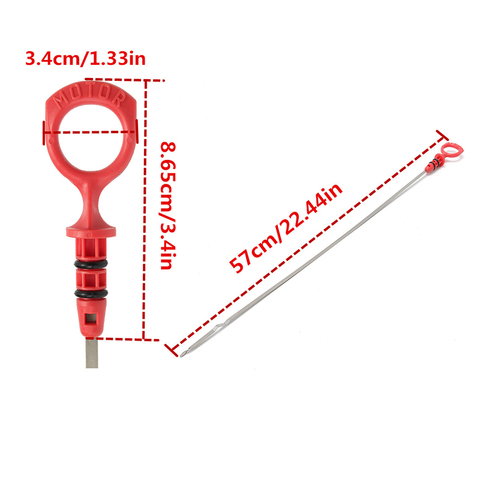 57 cm for Volvo C70 S60 S70 S80 V70 XC70 XC90 2.3L 2.4L 2.5L Oil Dipstick Measure Rule Engine Oil Petrol Dipstick Gauge ► Photo 1/6