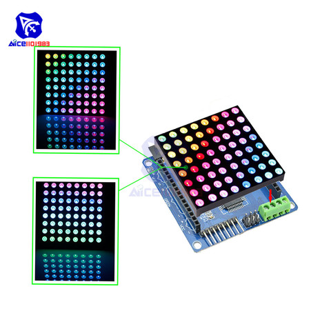 diymore 8x8 RGB LED Matrix Common Anode Board with RBG LED Driver Shield Module for Arduino ► Photo 1/5