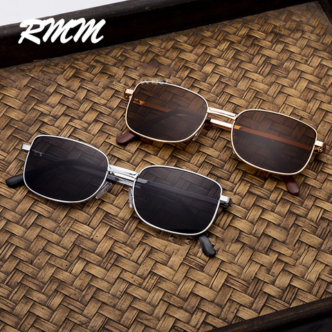 RMM brand High-end men's metal frame square sunglasses gentleman sunglasses for men black brown ► Photo 1/4