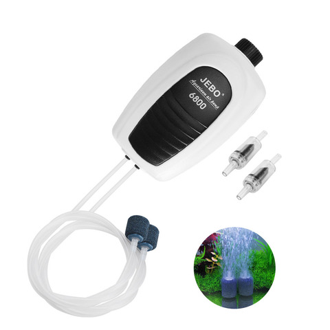 JEBO Ultra Silent Aquarium Air Pump Air Compressor Oxygen Airpump Single & Double Outlet 220-240V Adjustable Air Volume Fish ► Photo 1/5