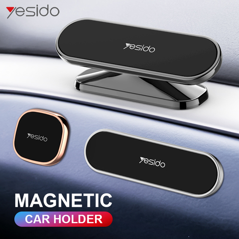 Yesido Magnetic Car Phone Holder Rotatable 360°Mini Strip Shape Stand For iPhone Samsung Xiaomi Wall Metal Magnet GPS Car Mount ► Photo 1/6