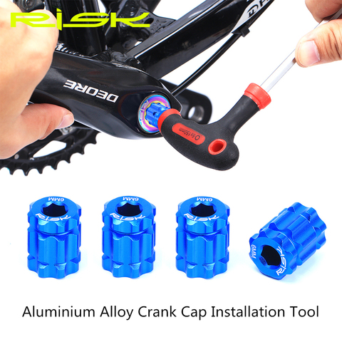 RISK Bicycle Crank Cap Installation and Disassembly Tool Aluminium Alloy Crank Arm Adjustment Cover XT/UT/DA Integrated BB ► Photo 1/5