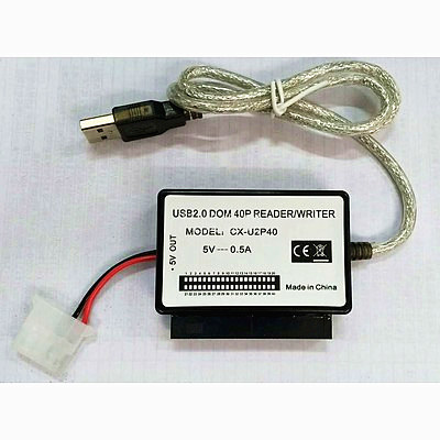 USB to DOM Card Reader IDE40 Pin Disk On Module  2.5 inch  USB Card Reader Electronic Disk Adapter ► Photo 1/4