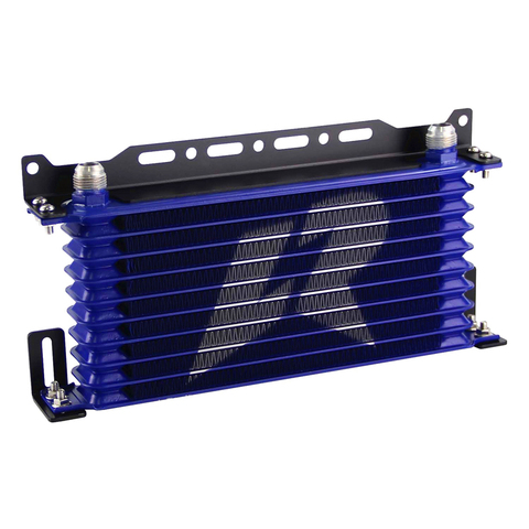 LINESRACING AN10 10Row Aluminum Oil cooler W/ 262mm Mounting Bracket Kit Trust Type Black/Blue ► Photo 1/6