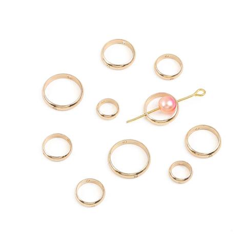 10pcs/lot 6/8/10/12mm Double Hole Spacer Bead Positioning Circle Jump Rings For DIY Earring Bracelets Jewelry Making Accessories ► Photo 1/6