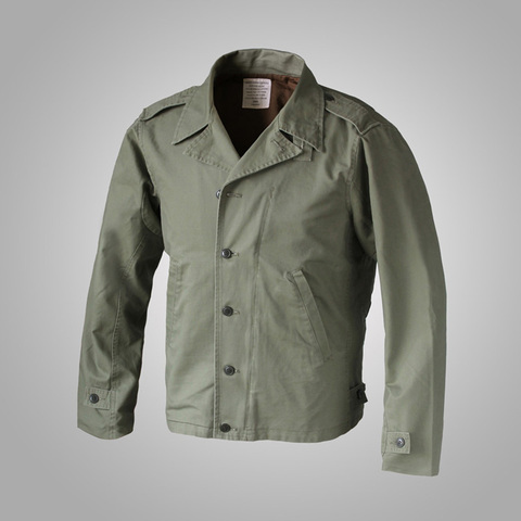 US Army Reproduction WW2 M-41 Field Jackets Vintage Men's Military Wash Coat Green ► Photo 1/6