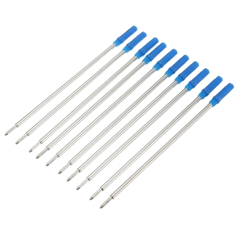 10 Pcs Pen Refill Blue Black Ink Ballpoint Ball Point Pens Refills For High Quality Writing Office School Supplies ► Photo 1/6