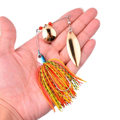 5pcs Fishing Spinner Baits Bass Fishing Lures Metal Hard Fishing Lure  Spinner Lure Tackle 