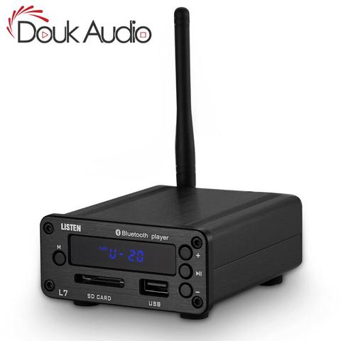 Douk audio HiFi Bluetooth 5.0 Decoder APE Lossless Music Audio Player Mini Pre-Amplifier Supports U-Disk SD FM Radio ► Photo 1/6