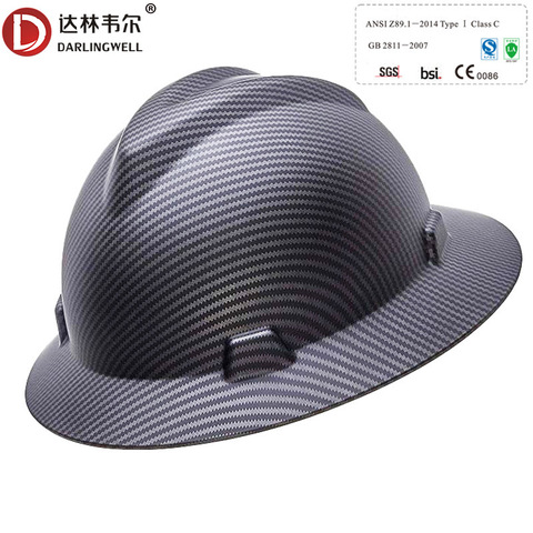 Full Brim Hard Hat Fashion Work Safety Helmet Lightweight High Strength Work Cap Construction Railway Metallurgy Summer Sunshade ► Photo 1/6