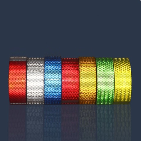 Trucks Trailers Accessories 5cmx3m Reflective car Stickers Adhesive Tape For Trucks Trailers Safety White Red Yellow Reflective ► Photo 1/6