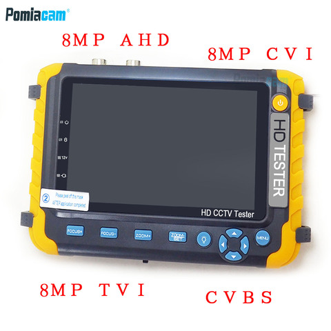 IV8W CCTV tester monitor for 8MP AHD TVI CVI CVBS camera testing RS485 PTZ control  VGA HDMI input UTP Cable testing ► Photo 1/6