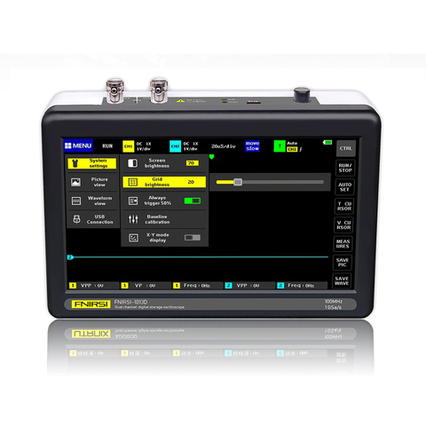 ADS1013D oscilloscope digital Dual Channel 100M Bandwidth 1GS Sampling Rate Tablet osciloscopio digital portatble oscilloscope ► Photo 1/6