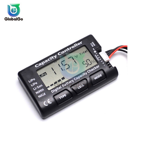 Digital Voltmeter Battery Capacity Controller Checker For Nicd NiMH LiPo LiFe Li-ion RC Battery Cell Meter Voltage Tester Check ► Photo 1/6