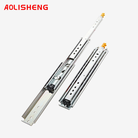 Locking Heavy Duty Drawer Slide Rail With 76mm Width Solid Ball Bearing ► Photo 1/6