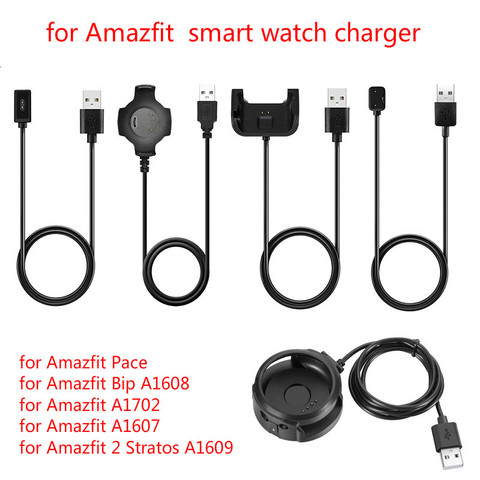 Smart Watch USB Charger Dock Station Cradle for Xiaomi HUAMI AMAZFIT Pace/Bip A1608/A1607/A1702/GTR 42/47mm 1909/stratos 2 ► Photo 1/6