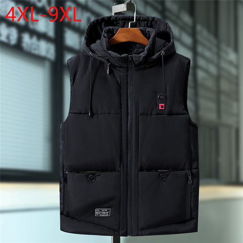 Brand Clothing Vest Jacket Mens New Autumn Warm Sleeveless Jacket Male Winter Casual Waistcoat Men Vest Plus Large Size 4XL-9XL ► Photo 1/6