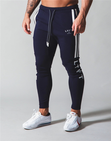 Side Stripe 2022 JP&UK New Autumn Men Gym Training Jogging Pants Men Joggers Slim Fit Sweatpants Cotton Running Sport Pants ► Photo 1/6