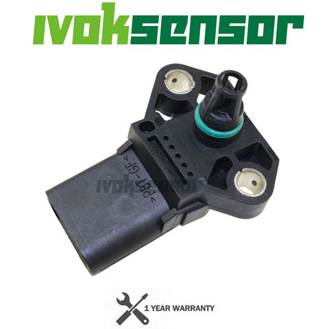 038906051C MAP Pressure Sensor For Audi A2 A3 A4 Avant A5 A6 A8 Q5 Q7 TT S5 S6 S8 1.4 1.9 2.0 2.7 3.0 TDI Quattro 0281002401 ► Photo 1/5