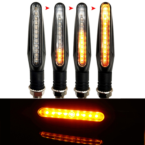 Universal Motorcycle LED Turn Signal Light Indicator Amber Flasher Lamp For Ducati 400 620 695 696 796 821 797 900 MONSTER SS750 ► Photo 1/6