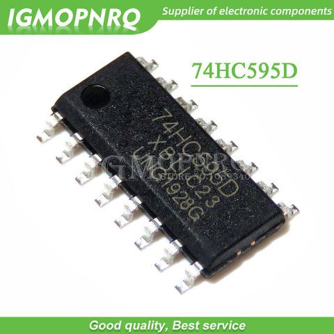 10pcs 74HC595D 74HC595 SOP-16 Counter Shift Registers 8bit Shiftr new original ► Photo 1/1