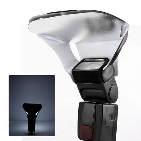 Universal Flash Diffuser Light Bouncer Kit w/3 Colors Silver Gold White Reflector for Standard Shoe-mount Flash Digital Cameras ► Photo 1/6