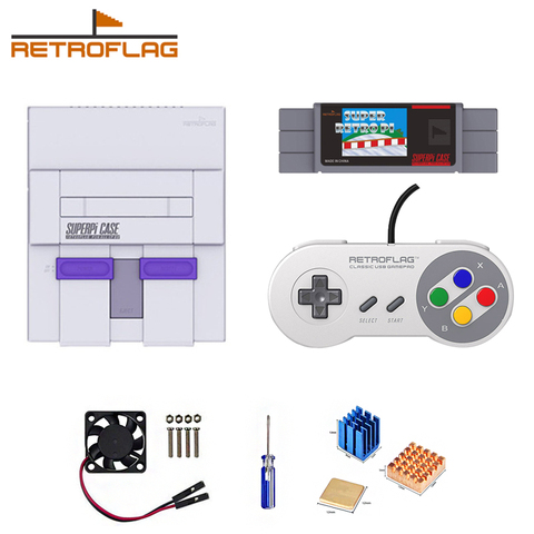 Retroflag SUPERPi CASE-U for Raspberry Pi 3 B+ (B Plus) 2+Retroflag Classic USB Controller-J for Raspberry Pi, Windows, Switch ► Photo 1/6