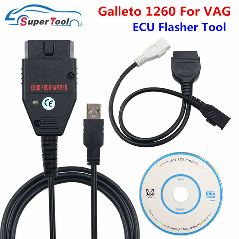 OBD2 Galletto 1260 ECU Chip Tuning Scanner With FTDI FT232RQ EOBD/OBDII Flasher Galletto 1260 ECU Chip Tuning Interface Scanner ► Photo 1/6