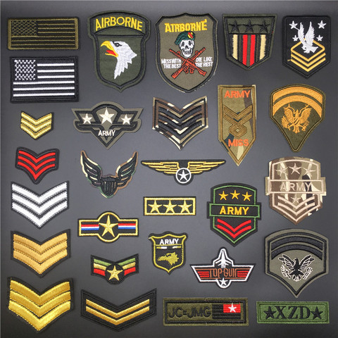 Military Medal Clothes Patches Iron on Tactical Armband Appliques Embroidery Badges Stripes for Clothes Stickers Backpack ► Photo 1/6