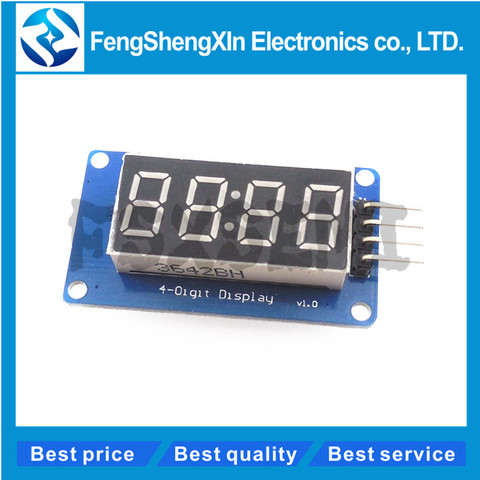 1pcs  4 Bits Digital LED Display Module For arduino 7 Segment 0.36Inch Clock RED Anode Tube Four Serial Driver Board Pack TM1637 ► Photo 1/1