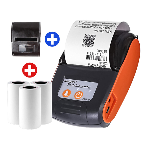 58mm Bluetooth Thermal Printer Mini Wireless Mini Protable Printer Notes Receipt Phone Printer Android iOS Phone Demo App ► Photo 1/6