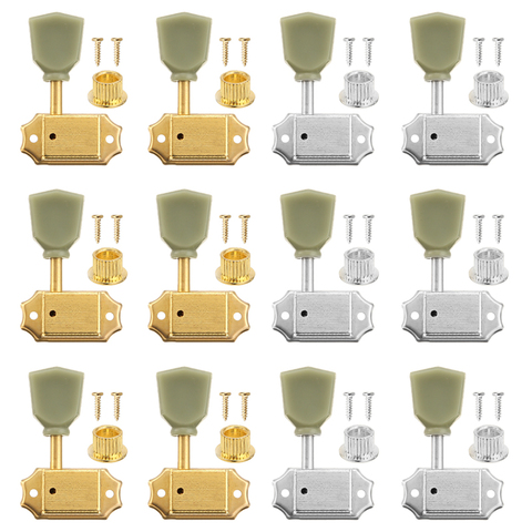 6Pcs Steel Guitar Machine Head 3Lx3R Tuners String Tuning Pegs Keys Accessories for Gibson Les Paul Guitar ► Photo 1/6