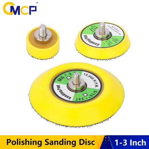 CMCP Polishing Sanding Disc 1-3Inch Self-adhesive Type Grinder Disc M6 Thread Self-adhesive Suction Cup Pad ► Photo 1/6