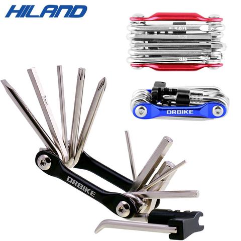 Multifunction Tool Kits 12 Functions Tire Repair Tool Set with screwdriver Chain Rivet Extractor for MTB Road Bike ► Photo 1/5