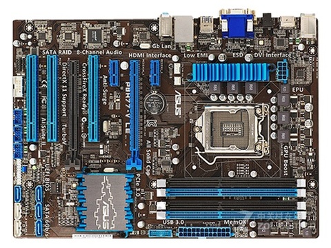 ASUS Used P8H77-V LE  DDR3 32GB LGA 1155 SATA III H77 Desktop Motherboard ► Photo 1/4