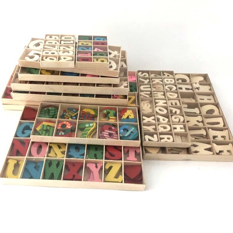 English Letter/number Set Wood Scrapbooking Alphabet Party Home Decoration for Patchwork DIY craft mt2568 ► Photo 1/6