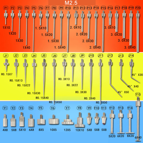 SYLMOS Contact Point Tips for Dial Indicator M2.5 Measuring Probes 49PCS in Total for one set ► Photo 1/4