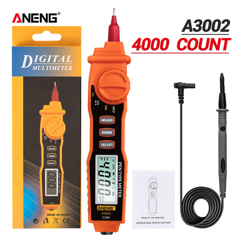 A3002 Digital Pen Multimeter 4000 Counts Pen Type with Non Contact ACV/DCV Electric Handheld Tester ► Photo 1/6