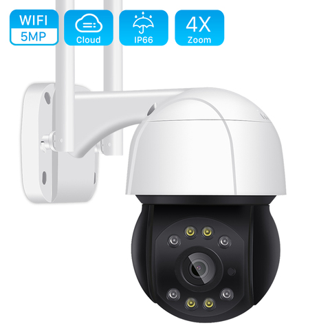 5MP Wifi PTZ Camera H.265 3MP 4X Digital Zoom Human Detection PTZ IP Camera Outdoor 2MP Auto Tracking ONVIF Wireless IP Camera ► Photo 1/6