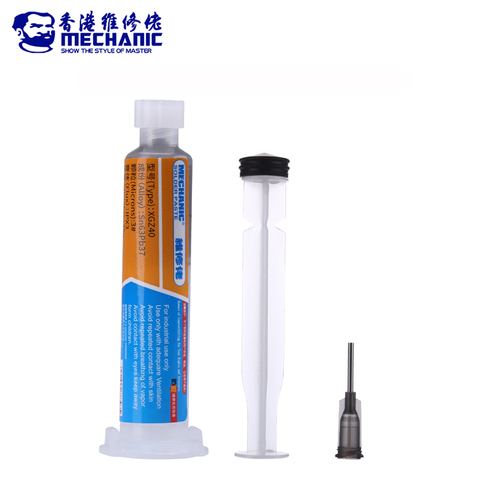 MECHANIC XG-Z40 10cc Syringe Solder Paste Sn63/Pb37 Tin Cream Welding BGA Flux For iPhone PCB Rework Repair Tools With Needle ► Photo 1/5